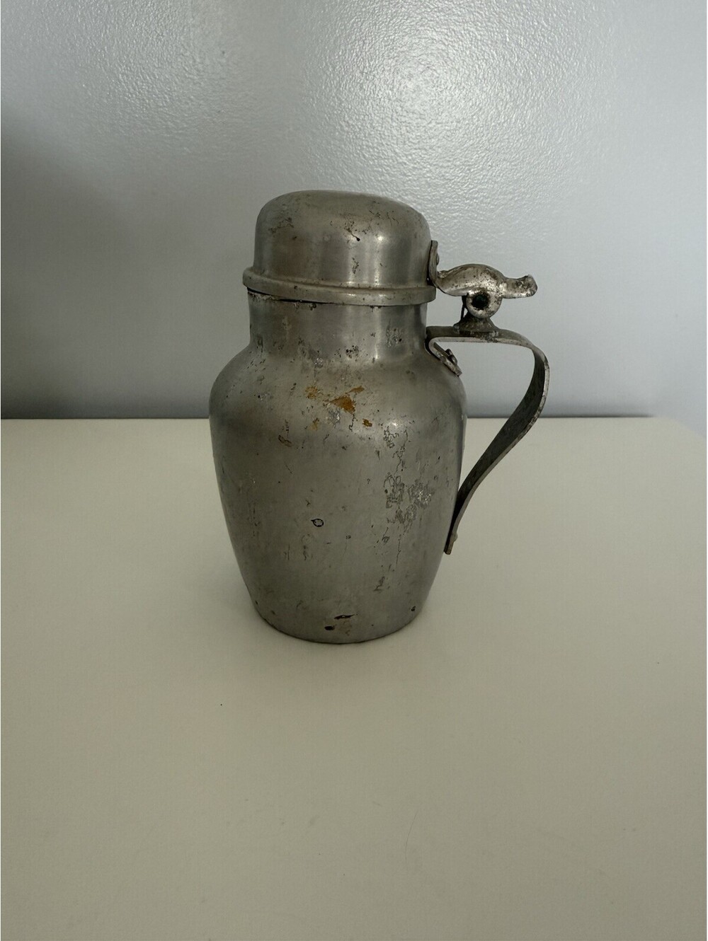 Vintage Great Northern Quality Brand Aluminum Syrup Pitcher w/Hinged Lid